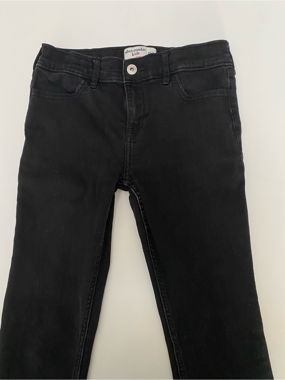 Title: abercrombie kids Black Super Skinny Jeans Size 13/14 Fits 00 / 0
